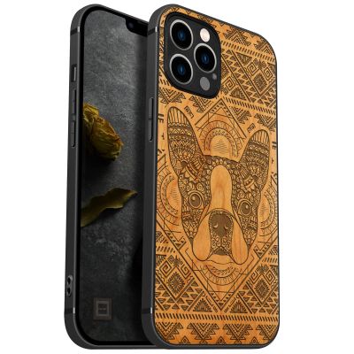 Carveit Phone Case for iPhone 12 Pro, Cherry Wood – The Dog in the Midst