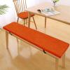 3 cm Orange B Washable Bench Cushion, 170 x 35 cm view 1