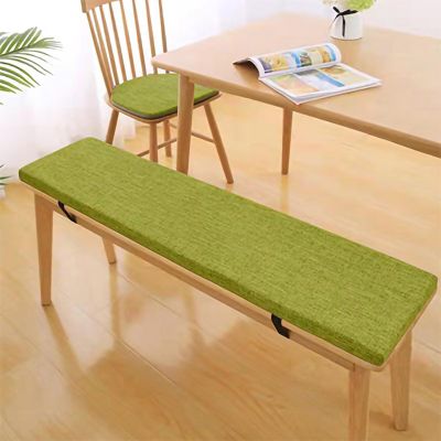 3 cm Thick Washable Bench Seat Cushion, Grass Green, 170 × 50 × 3 cm