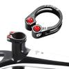 Mountain Bike Seatpost Clamp with Quick Release, Hollow Design, Black, 31.8 mm view 4
