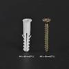 LXZSMH Plastic Expansion Tubes with Screws, 20-Pack, 8 x 40 mm, White view 2