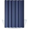 Lobwerk Shower Curtain 180 x 200 cm, Waterproof, Mold-Resistant, with Rings, Dark Blue view 1