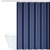 Lobwerk Shower Curtain 180 x 200 cm, Waterproof, Mold-Resistant, with Rings, Dark Blue view 4