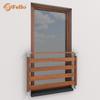 Classic 4 French Balcony Railing, Aluminum/Stainless Steel, Pine Wood, 140 × 100 cm view 2