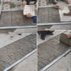 EXCLURA Flexible Plastic Concrete Stamp Mats, Slate Pattern, 4-Piece Set view 2