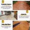 EXCLURA Flexible Plastic Concrete Stamp Mats, Slate Pattern, 4-Piece Set view 4