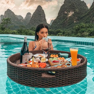 Round Floating Serving Tray for Pools, Spas, Baths & Parties