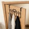 WBDXWB Door Hooks, Over-the-Door Hangers for Coats, Towels, Bags and Bathrobes (2-Pack, Black) view 4