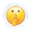 Refrigerator Memo Magnets, Printed Emoji Smiley Faces, Design No. 38 view 1