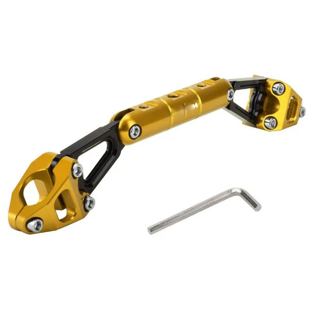 YCYHMHH Crossbar Handlebar Extender Light/Lamp Bracket Phone Stand GPS Holder for S-YM JET-X ADX 125/150, Gold