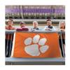 Clemson Tigers Flag, 7.6 x 12.7 cm, by WinCraft, Indoor/Outdoor, Sewn Ends, Brass Grommets, Orange/White view 2