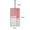 GLMGBP Ceiling-Mounted Rectangular Mirror with Adjustable Metal Arm, Black view 2