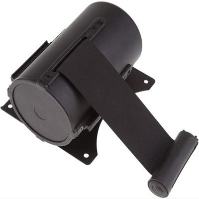 NAKEAH Retractable Queue Barrier, Wall-Mounted, Black, 5 m