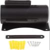 NAKEAH Retractable Queue Barrier, Wall-Mounted, Black, 5 m view 4