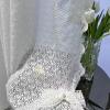 Gualiy Sheer Curtains, 2-Piece Set, White, 132 x 244 cm, Leaf Pattern view 1