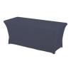 Spandex Rectangular Stretch Tablecloth, Pewter, 5 ft (153 x 76 x 76 cm), 1 pc view 1