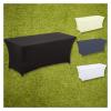 Spandex Rectangular Stretch Tablecloth, Pewter, 5 ft (153 x 76 x 76 cm), 1 pc view 3