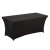 Spandex Rectangular Stretch Tablecloth, Pewter, 5 ft (153 x 76 x 76 cm), 1 pc view 4