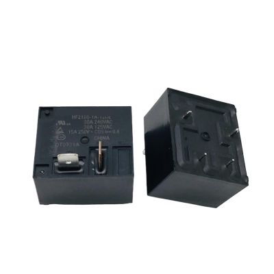10-Piece HF2160 1A Relay Set, 12 VDC, 30 A, 240 VAC, 4-Pin (Size: 12 V)