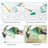 Abstract Human Face Paint by Numbers Kit for Adults and Kids, 30 x 40 cm Unframed Canvas view 4