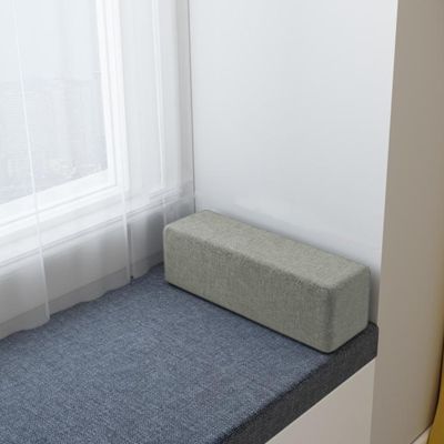 Sofa Armrest Pillow, Rectangular Headboard Cushion, Gray, 80 x 15 x 15 cm