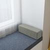 Sofa Armrest Pillow, Rectangular Headboard Cushion, Gray, 80 x 15 x 15 cm view 1