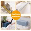 Sofa Armrest Pillow, Rectangular Headboard Cushion, Gray, 80 x 15 x 15 cm view 4