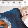PAZZK Horse Blanket, Soft Flannel Fleece Blanket for Children and Adults, Four-Season Throw for Bed or Couch, 180 x 200 cm view 3