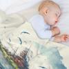 PAZZK Whale Flannel Throw Blanket with Pattern, 140 x 180 cm view 4