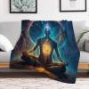 Esoteric Zen Universe Flannel Fleece Throw Blanket, Soft Warm 3D Sofa Blanket, 100 x 130 cm view 2