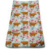 Peiyeety Floral Red Angus Cow Hand Towel, 27.5 x 16 in view 1