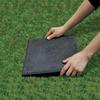 Nicoman Marble-Effect Square Stomp Stepping Stones, Recycled Rubber, Graphite, 30 x 30 x 2.5 cm, 4-Pack view 3
