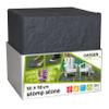 Nicoman Marble-Effect Square Stomp Stepping Stones, Recycled Rubber, Graphite, 30 x 30 x 2.5 cm, 4-Pack view 4