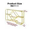 AYHARYLH Vintage Wall-Mounted Wine Rack with LED, Black, 100 × 20 × 70 cm view 2