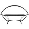 Homgoday Outdoor Lounge Bed with Canopy, Black Steel and Oxford Fabric view 3