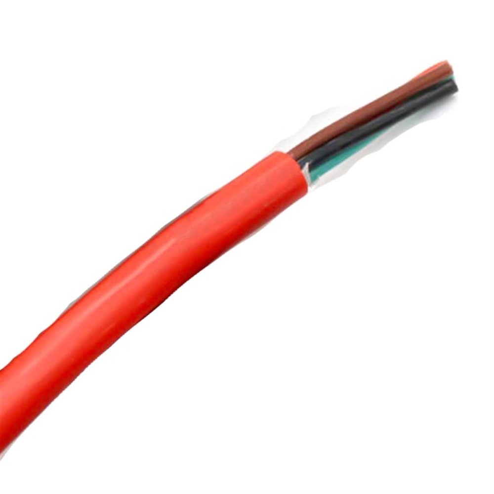 Flexible High-Temperature Copper Wire Silicone Rubber Cable, 2/3/4/6 Cores, 0.3–6 mm²