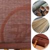 MZZHEDIE Dark Brown Bamboo Roller Blind, 70 x 150 cm view 3