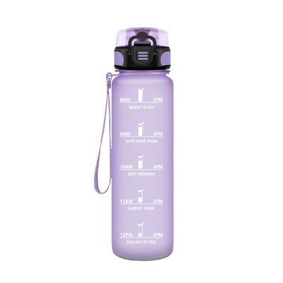 HoneyHolly 17 oz Leakproof Sports Water Bottle, Light Purple