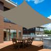 Rectangular Shade Sail, 1.6 x 5 m, Weather-Resistant PES Polyester, Khaki view 2
