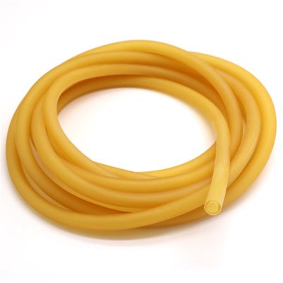 Yellow Highly Elastic Natural Latex Rubber Hose, 1 Meter