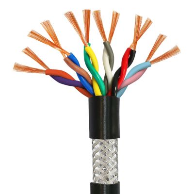 Flexible Shielded Twisted-Pair Cable, 12 Cores, 1 m