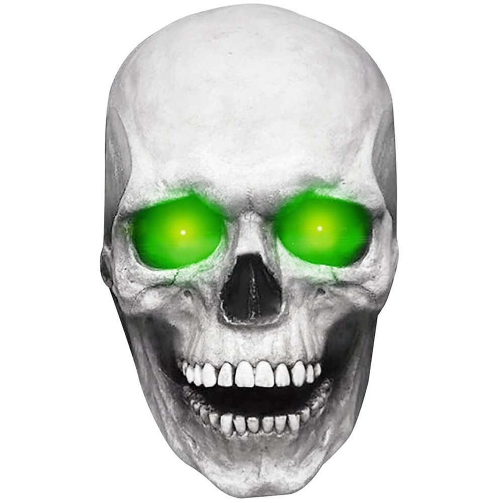 yeeplant Horror Full-Face Creepy Lifelike Cosplay Face Cover, Funny Realistic Light-Up Scary Novelty for Women, Festivals, and Halloween