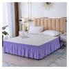 Bed Skirt, Wrap-Around Elastic Ruffled Bedspread, 38 cm Drop, Twin/Full/Queen/King view 4