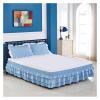 Three-Layer Elastic Wrap-Around Bed Skirt view 1