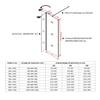 WITEN&NOCK 90 x 195 cm Walk-In Shower Screen, 8 mm ESG NANO Glass view 2