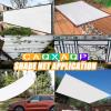 CAQXAQP 7 m x 7 m Shade Net, White, 85% UV Protection, with Grommets view 3