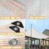 CAQXAQP 7 m x 7 m Shade Net, White, 85% UV Protection, with Grommets view 4