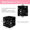 VAPOKF Foldable Storage Box, Fabric Storage Basket Cube Organizer with Handles for Toys, Clothing, Books, Closet, Bedroom, Home - Wooden Christmas Ornaments view 2