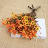 Artificial Autumn Flowers, 17 in, 12 Stems with Daisies, Forsythia and Berries view 4