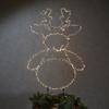 MARELIDA LED Reindeer Garden Stake, 450 Warm White LEDs, 77 cm, Transformer, Outdoor, Black view 2